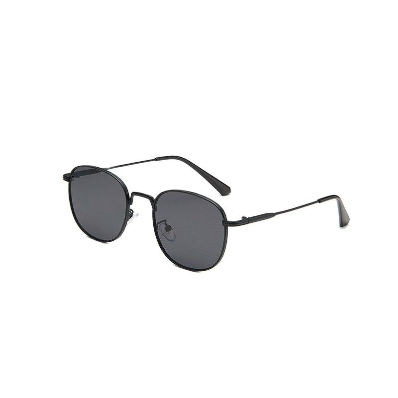 Vintage Small Round Square Sunglasses Metal Frame