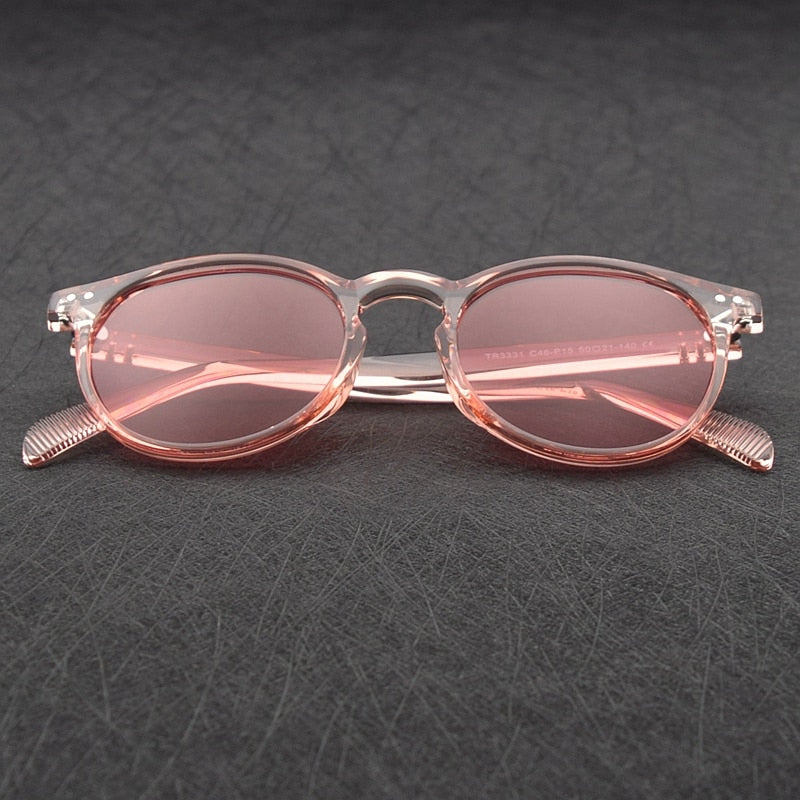 Driving Round Pink Shades Retro