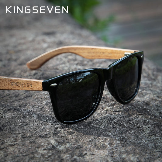 KINGSEVEN Brand 2022 Fashion Handmade Natural Wooden Sunglasses
