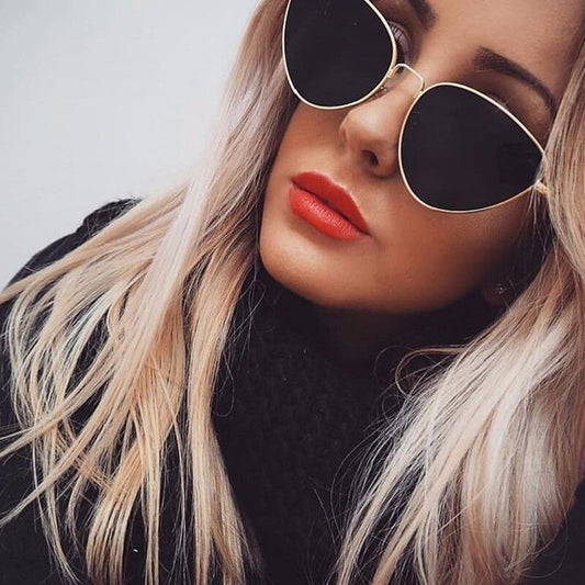 Vintage Cat Eye Gold Frame Sun glasses